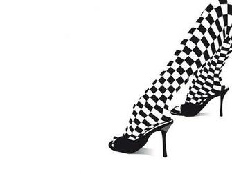 Chess Shoe Vector Wallpaper