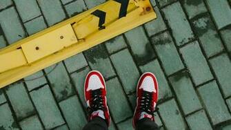 Wallpaper Feet Sneakers Tiles 4k UHD HD