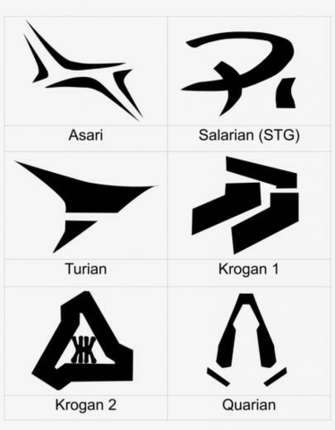 Mass Effect Symbols By Yunikoyokai Hanar