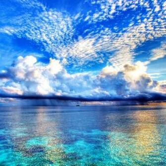Sea Rain Wallpaper iPad Gallery