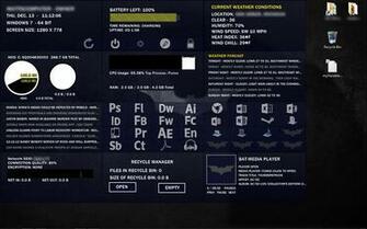 Bat Computer Background Skin Rainmeter By Dirtshake