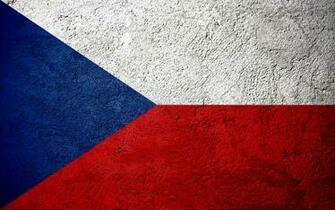 Wallpaper Flag Of Czech Republic Concrete Texture