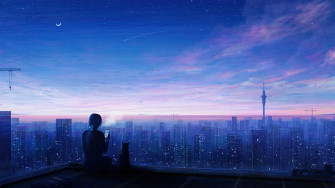 Sunrise City Sky Scenery Art 4k Phone iPhone Wallpaper 6300b
