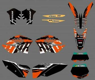 Team Graphics Background Decals For Ktm Sx Xc W Exc