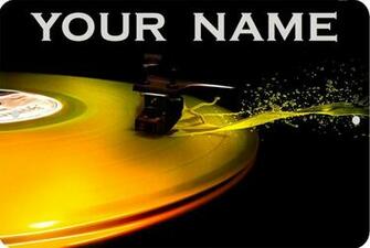 Details About Dj Vinyl Disc Lp Personalize Sign X Music