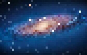 Pixel Version Of Andromeda Galaxy Wallpaper From Os X Lion