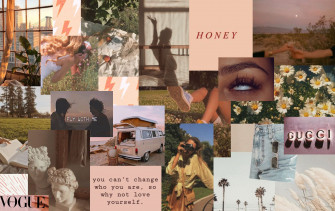 Desktop Background Aesthetic Collage Wallpaper