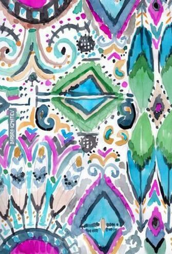 Aztec Background Tribal Wallpaper Watercolor