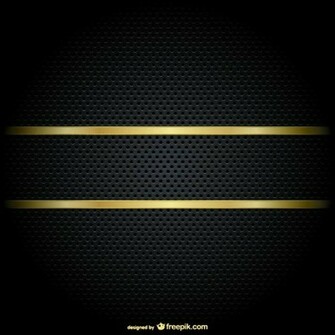 Gold Border On A Black Background Vector
