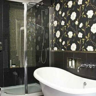 Statement Bathroom Wallpaper Tile Ideas Housetohome Co Uk