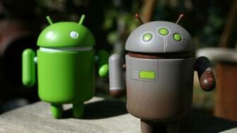 Android Prototype Program Logo Robot Full HD 1080p Background