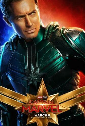 Captain Marvel Character Posters Carol Danvers Goose The Cat