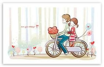 Cute Valentine Couple HD Wallpaper For Standard Fullscreen