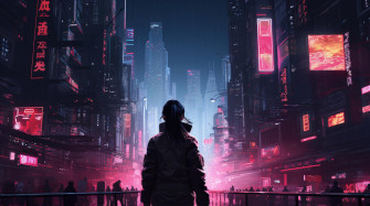 Cyberpunk Scifi Landscape Upscaled Wallpaper By Vilescythe94