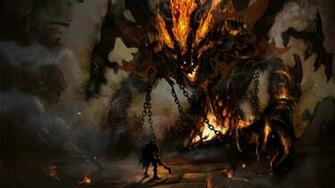 Demon Colossus Hell Cyberpunk Wallpaper And Image