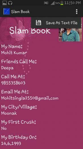 Slam Book Is Awesome App To Store Of Your Friends