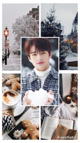 Stray Kids Hyunjin Winter Aesthetic Wallpaper