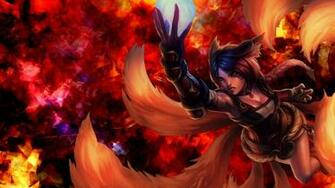 Foxfire Ahri Desktop Background
