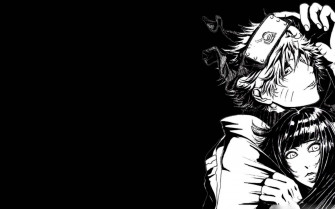 Anime Art Black And White Wallpaper