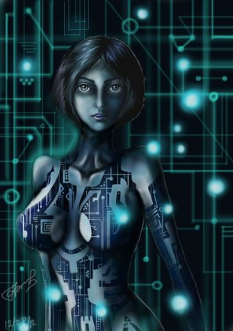 Cortana Halo Digital Art Artwork Fan Wallpaper Pictures