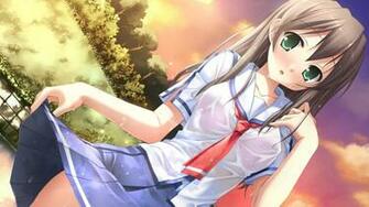 Wallpaper Kantoku Natsu No Ame S Itou Hinako Seifuku Ecchi