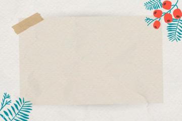 Premium Vector Of Botanical Pattern On Beige Background