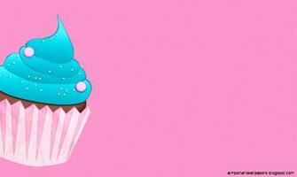 Blue Cupcake Pink Desktop Fruits Wallpaper Wallmot
