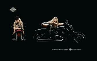 Marisa Miller With Harley Davidson V Rod Muscle By Jazzyjaxxdeviant82