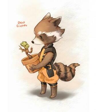 Need More Rocket And Groot Here S A Ton Of Fan Art To Warm Your Heart