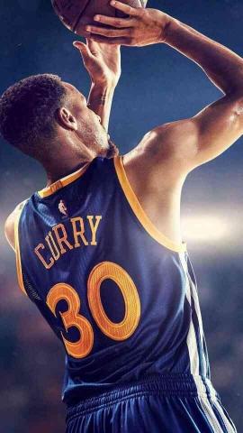 A Beautiful Shot Of Stephen Curry Taking