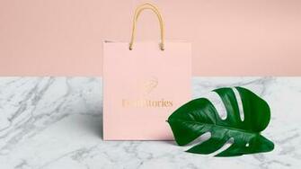 Pink Shopping Bag Tropical Monstera Leaf Marble 4k HD Desktop