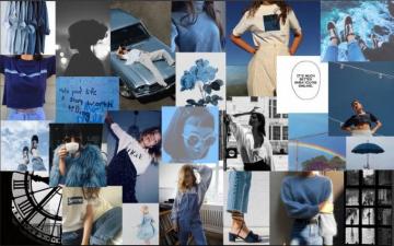 Aesthetic Laptop Collage Wallpaper Top