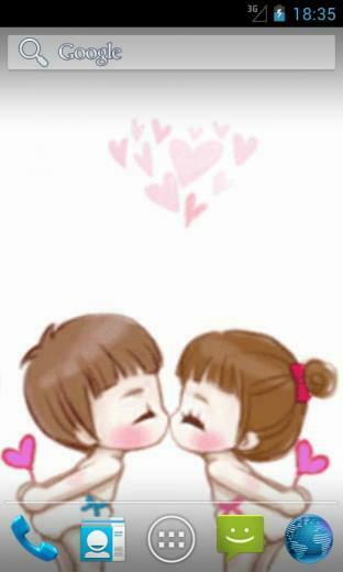 Cute Couple Live Wallpaper App For Android