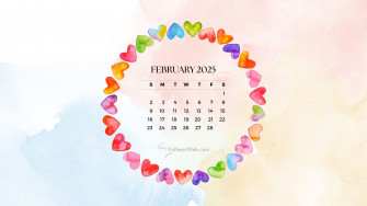 February Desktop Wallpaper Calendars