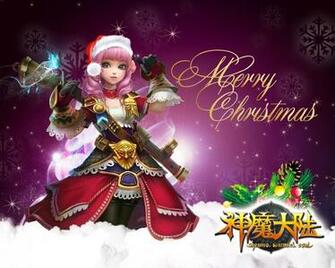 Merry Christmas Anime Pirate Girl HD Wallpaper