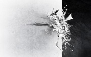 Black And White Abstract Wallpaper