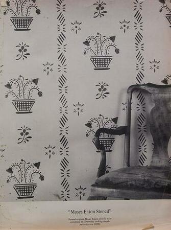 Colonial Stencils Wallpaper Moses Eaton