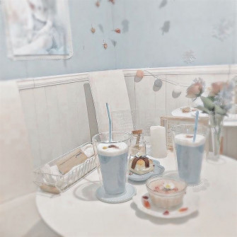 Charqyl On Aesthetic Pfp Blue Pastel Cream
