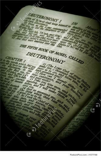 Bible Series Deuteronomy Sepia Picture