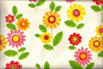 Pomme De Jour Vintage 1970s Wallpaper Pink Yellow And Red