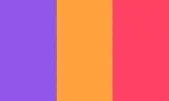 Navy Purple Neon Carrot And Fuchsia Solid Three Color Background