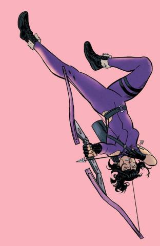 Kate Bishop Hawkeye Upside Down Art Wallpaper