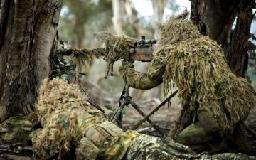 Soldier Weapon Army Gun Sniper Forest Military Wallpaper HD