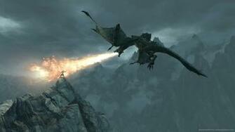 Skyrim Epic Dragon Breath Wallpaper