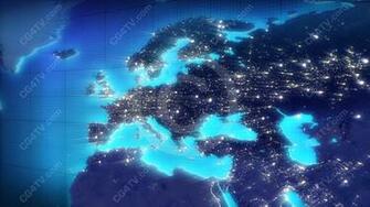 Europe Map Animated Background