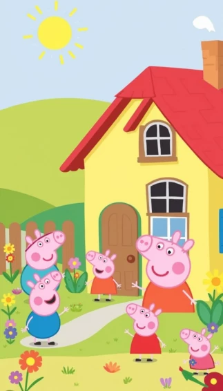 Peppa Pig House Wallpaper