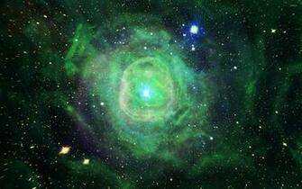 Green Nebula Wallpaper Space