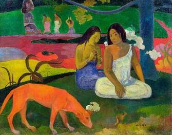 The Red Dog By Paul Gauguin