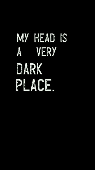 Emo iPhone Dark Place Statement Wallpaper