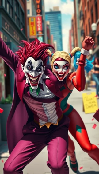 Joker And Harley Phone Wallpaper